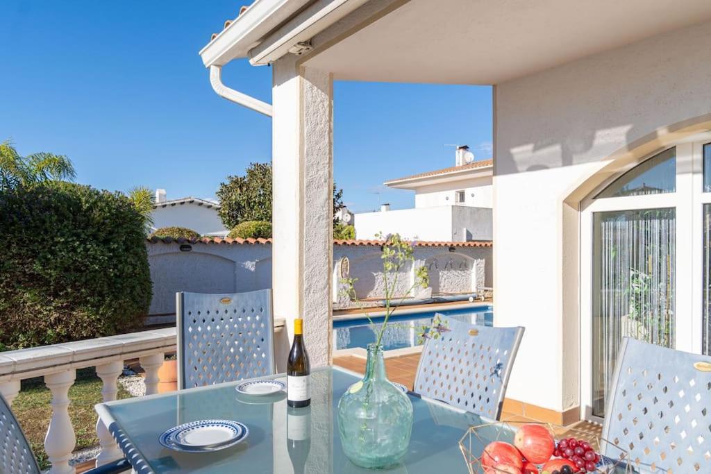 Sm21-Gran Casa De Vacaciones En La Playa, 4 Habitaciones, Climatizada, Piscina, Barbacoa Y Wifi 艾姆布里亚布拉瓦 外观 照片