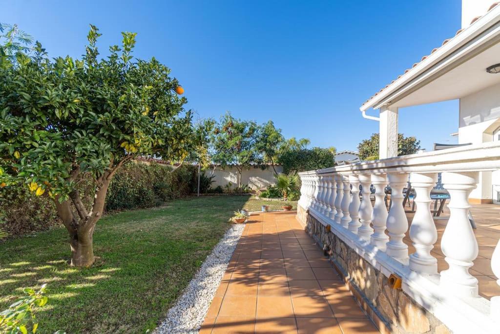 Sm21-Gran Casa De Vacaciones En La Playa, 4 Habitaciones, Climatizada, Piscina, Barbacoa Y Wifi 艾姆布里亚布拉瓦 外观 照片