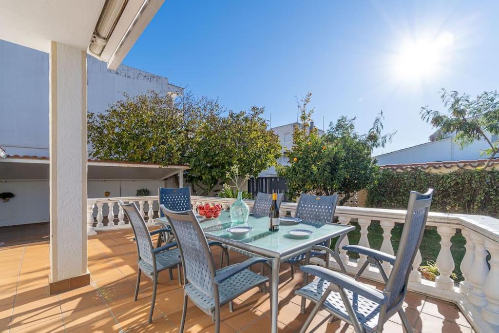 Sm21-Gran Casa De Vacaciones En La Playa, 4 Habitaciones, Climatizada, Piscina, Barbacoa Y Wifi 艾姆布里亚布拉瓦 外观 照片